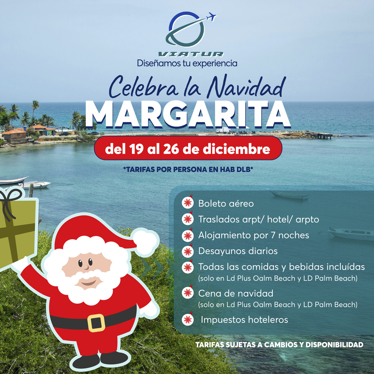 Viatur Margarita Octubre y Navidad 2025