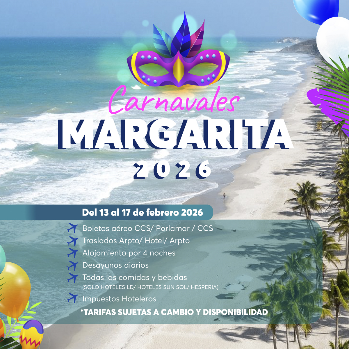 Viatur Margarita 2026 y Reyes 2026r